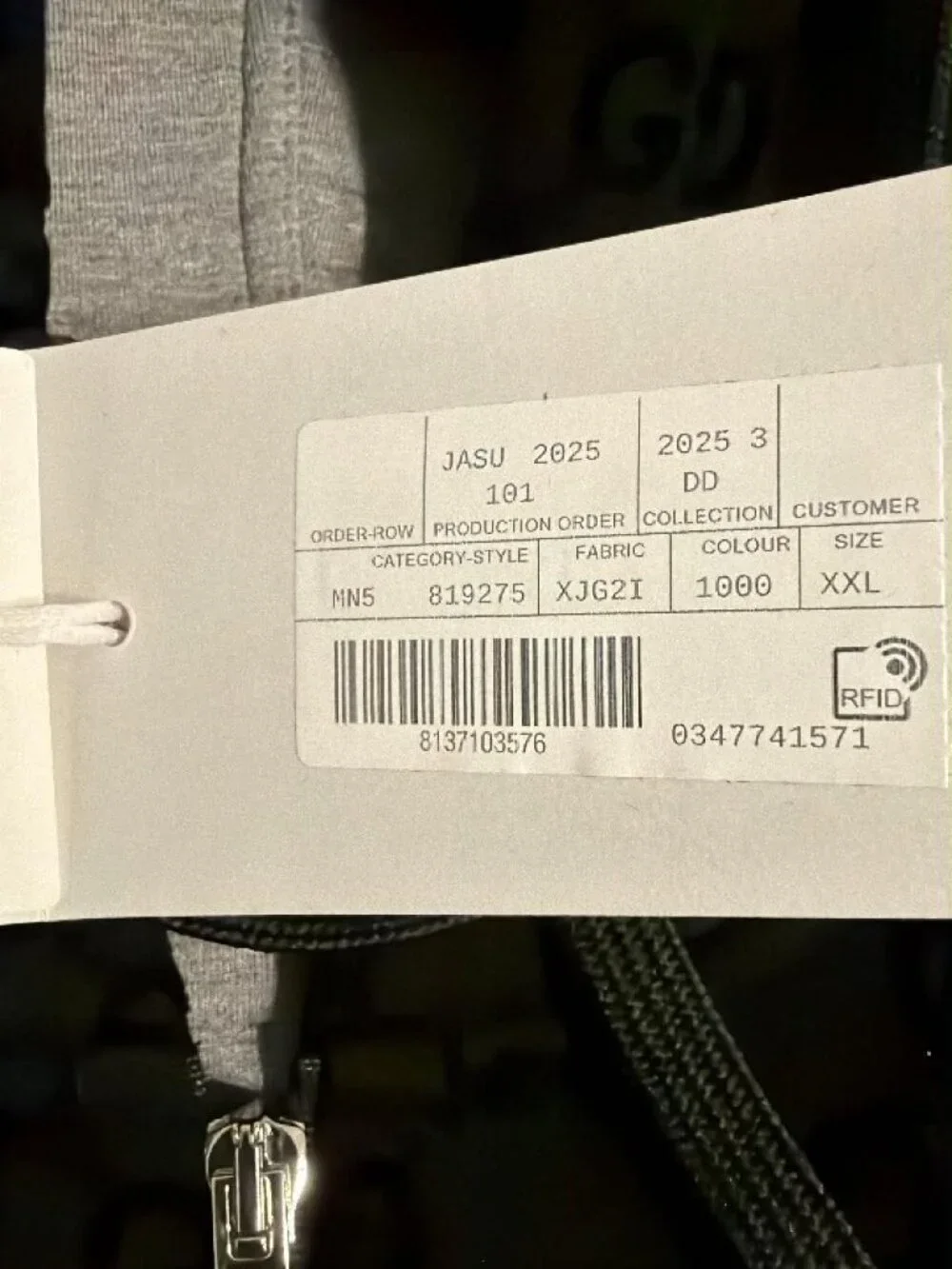 Gucci Black/Grey GG Logo Zip Hoodie